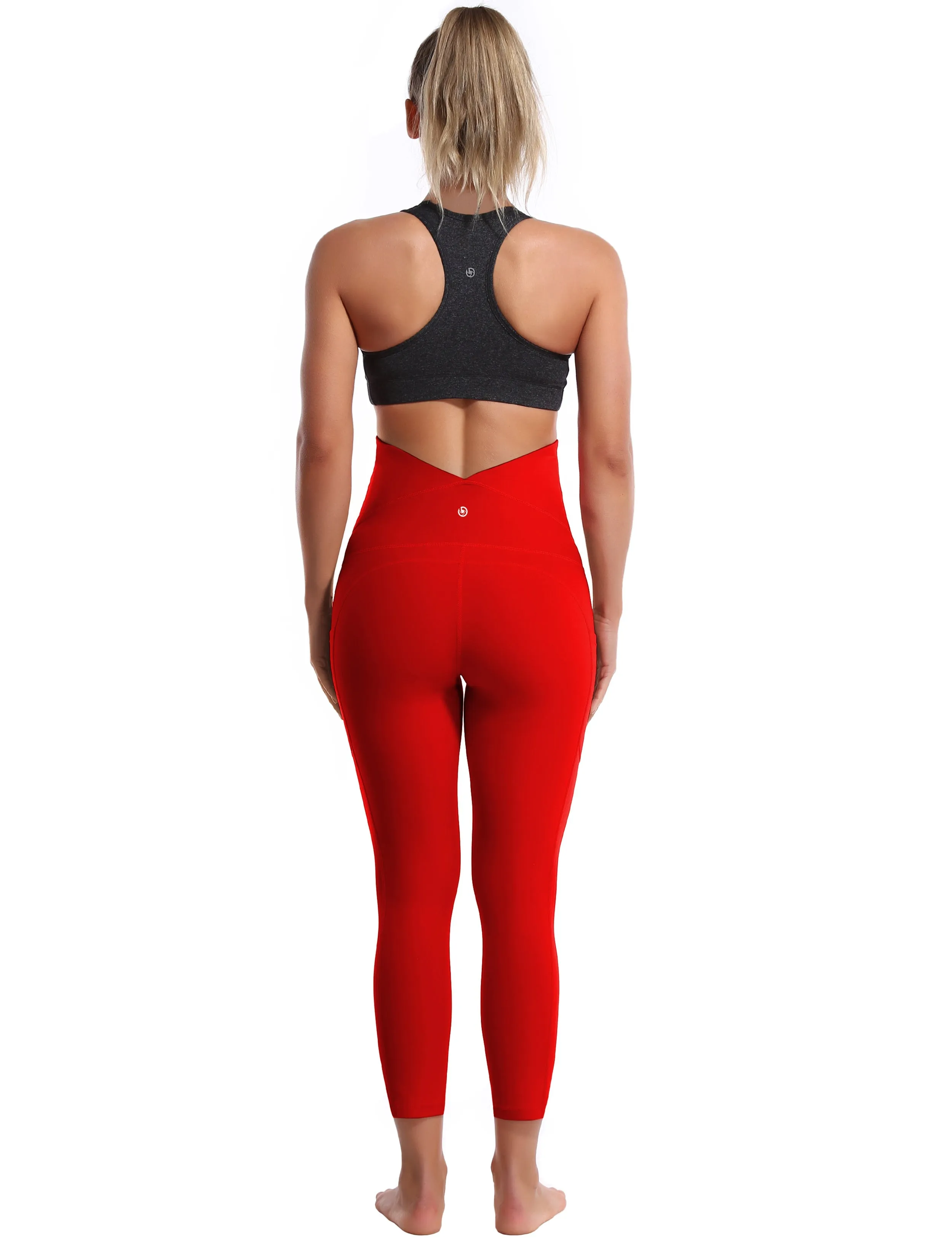 22" Side Pockets Maternity Jogging Pants scarlet_Jogging