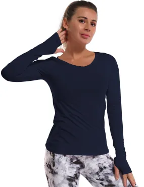 Athlete Long Sleeve Tops darknavy_Running