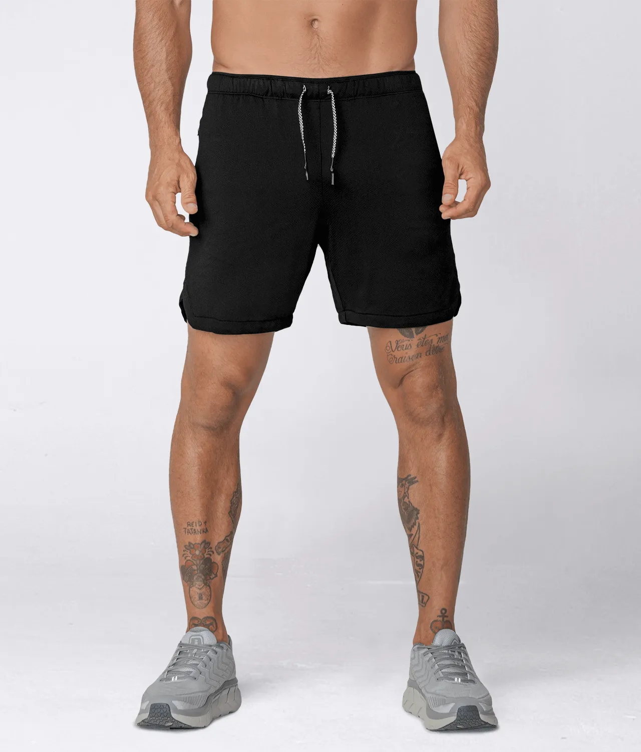 Born Tough Air Pro™ 7" 2 in 1 Men's Athletic Shorts with Liner Ink Black