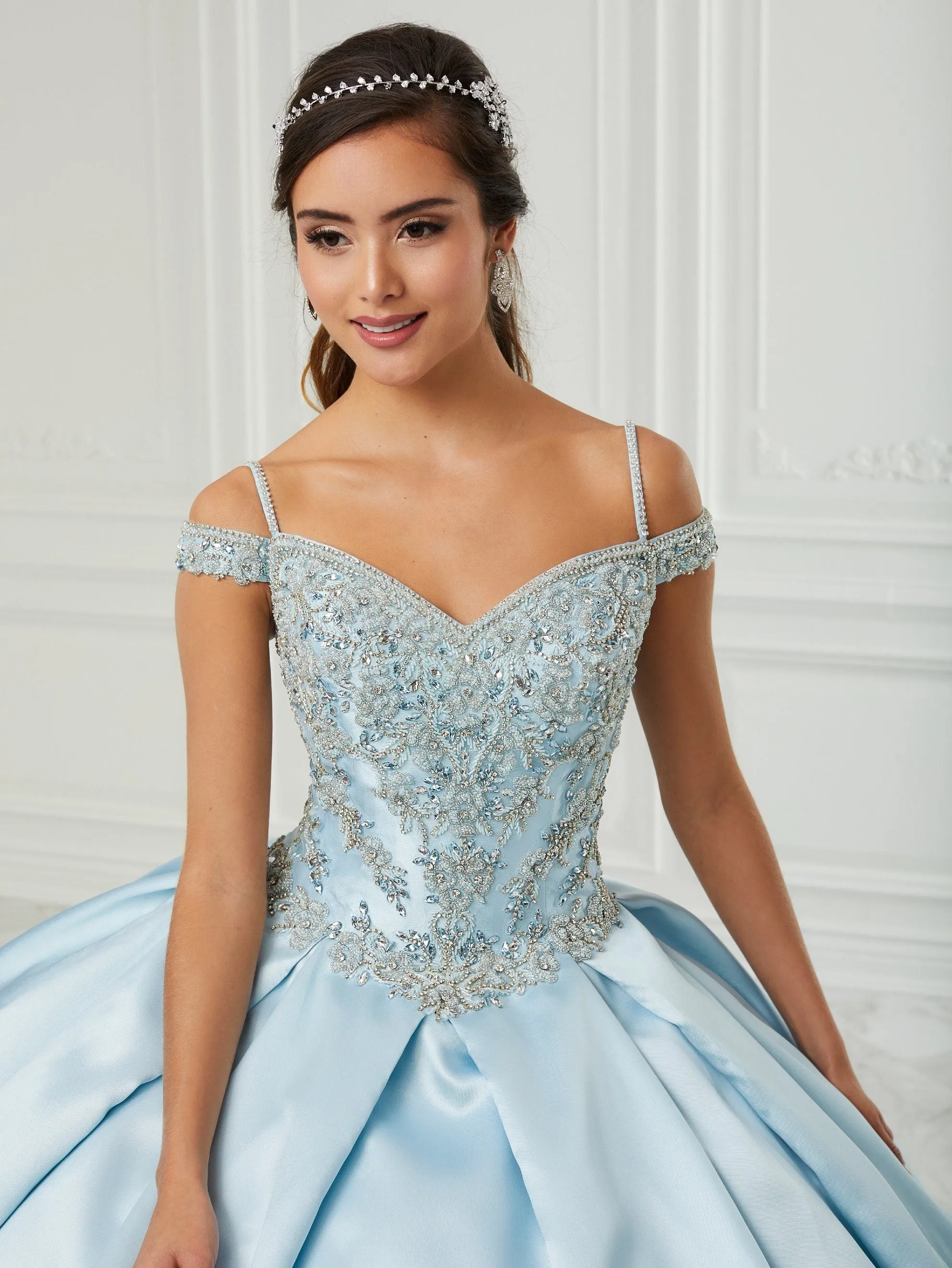 Cold Shoulder Quinceanera Dress by Fiesta Gowns 56429