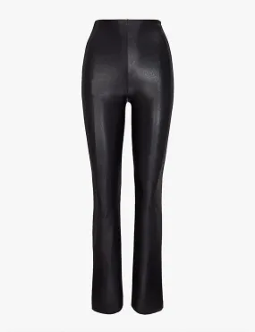 Commando Faux Leather Flared Legging - Black