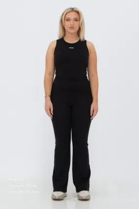 Daze Flare Pocket Leggings - Black