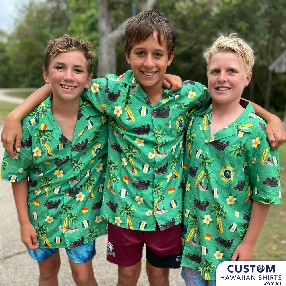 Dicky Beach SLSC, Qld - Custom Surf Club Hawaiian Shirts