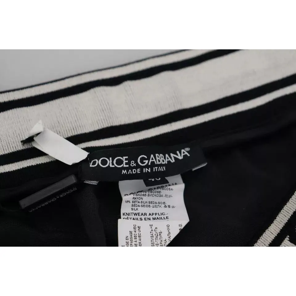 Dolce & Gabbana Black Jogger Jogging Trouser Cotton Pants