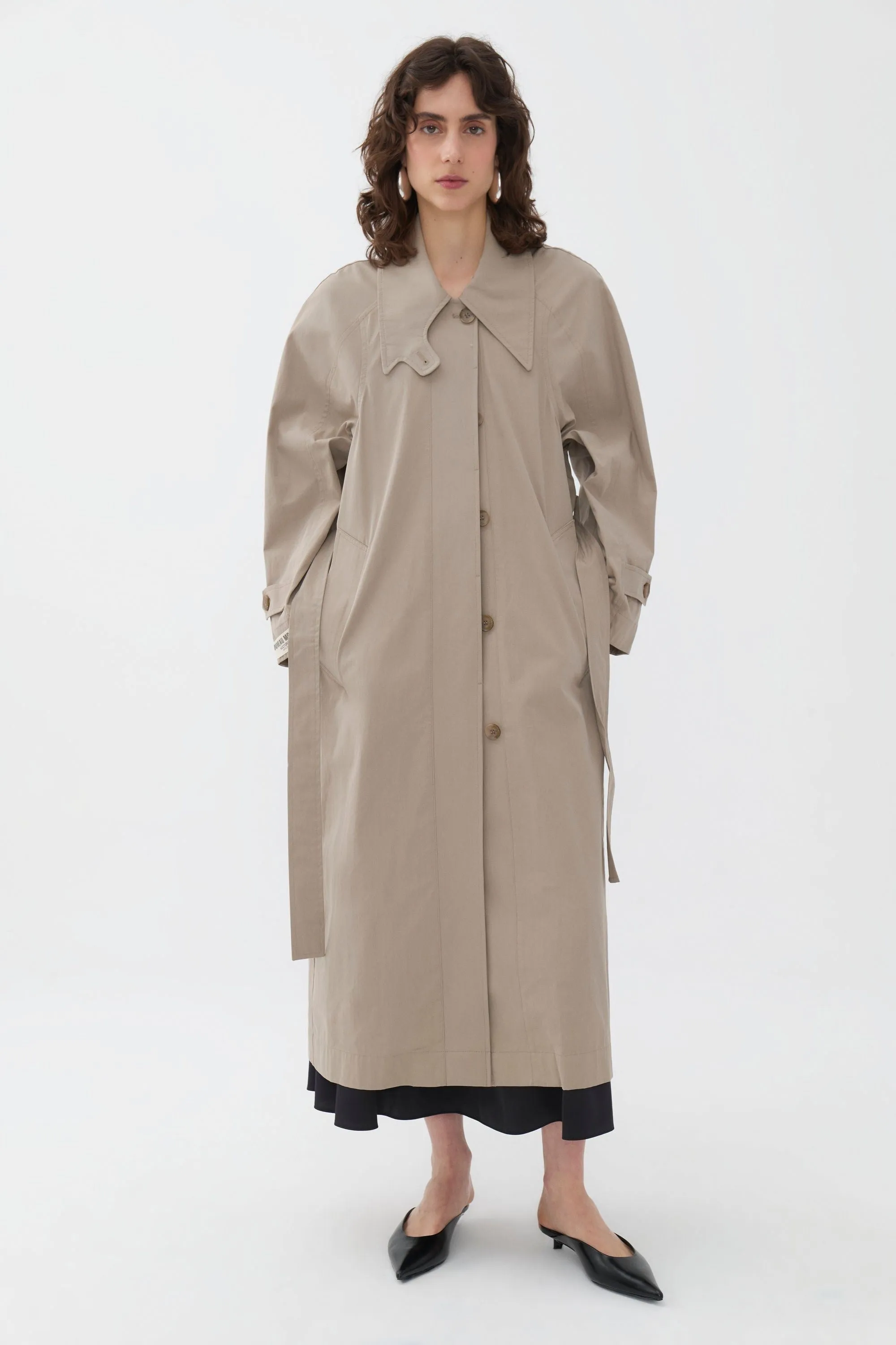 Double-Breasted Oversized Trench Coat (Final Sale)