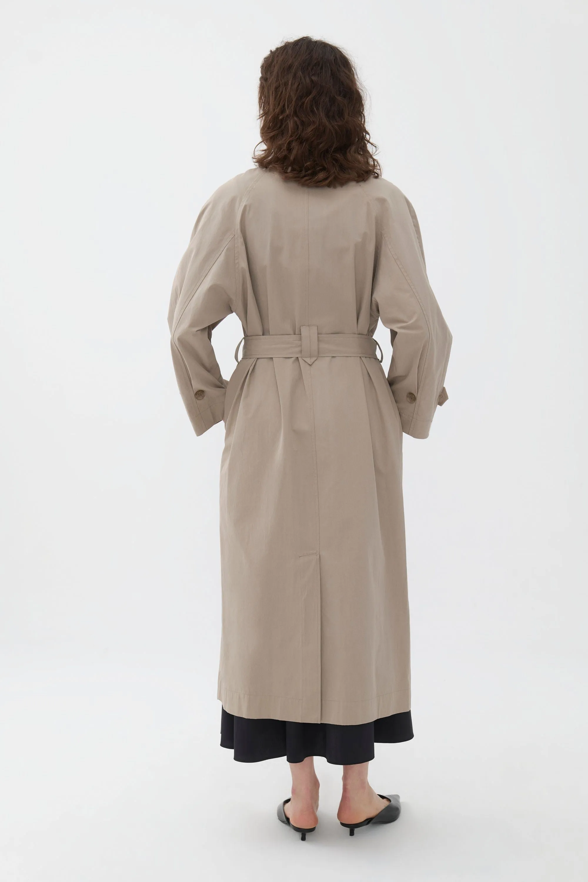 Double-Breasted Oversized Trench Coat (Final Sale)