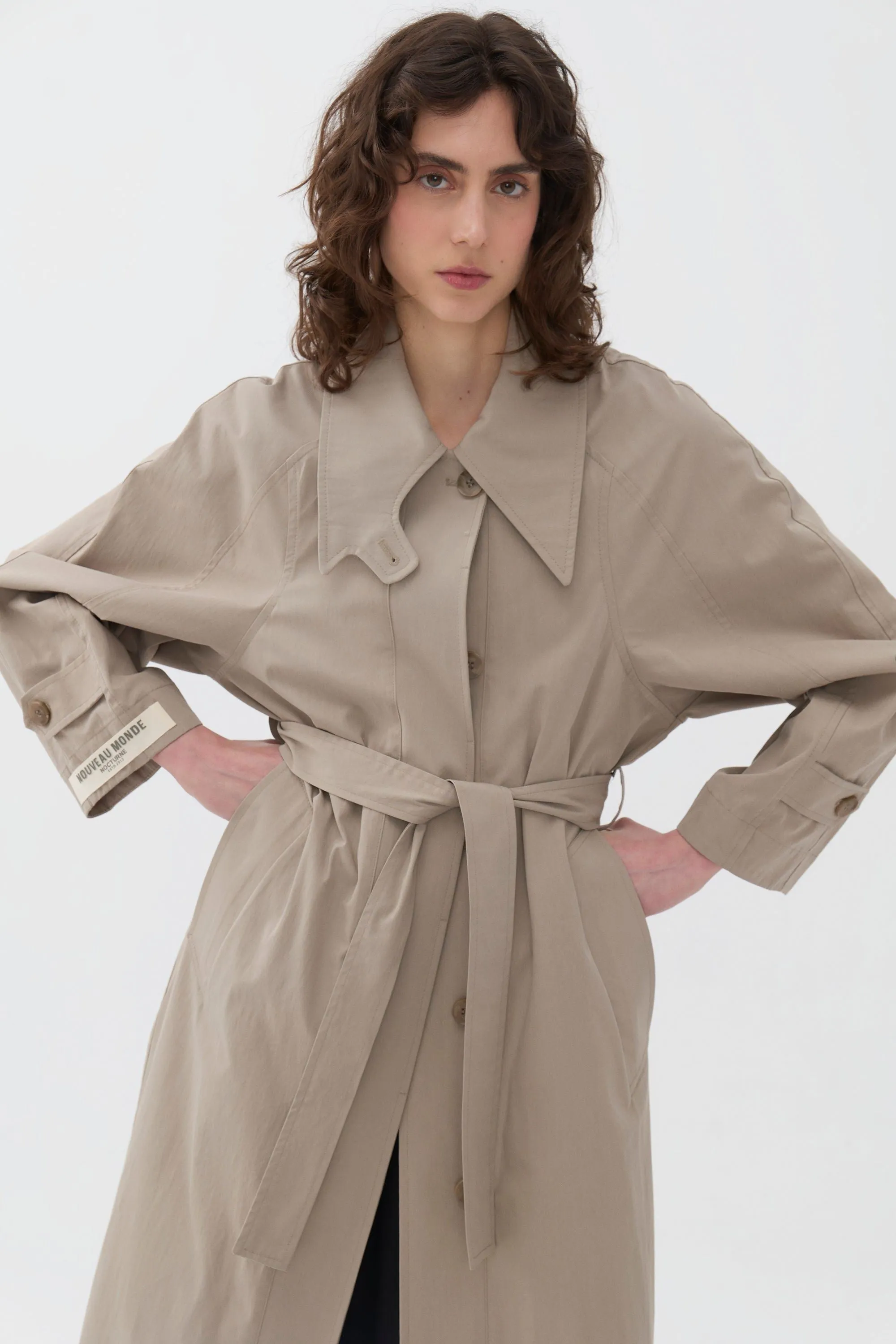 Double-Breasted Oversized Trench Coat (Final Sale)