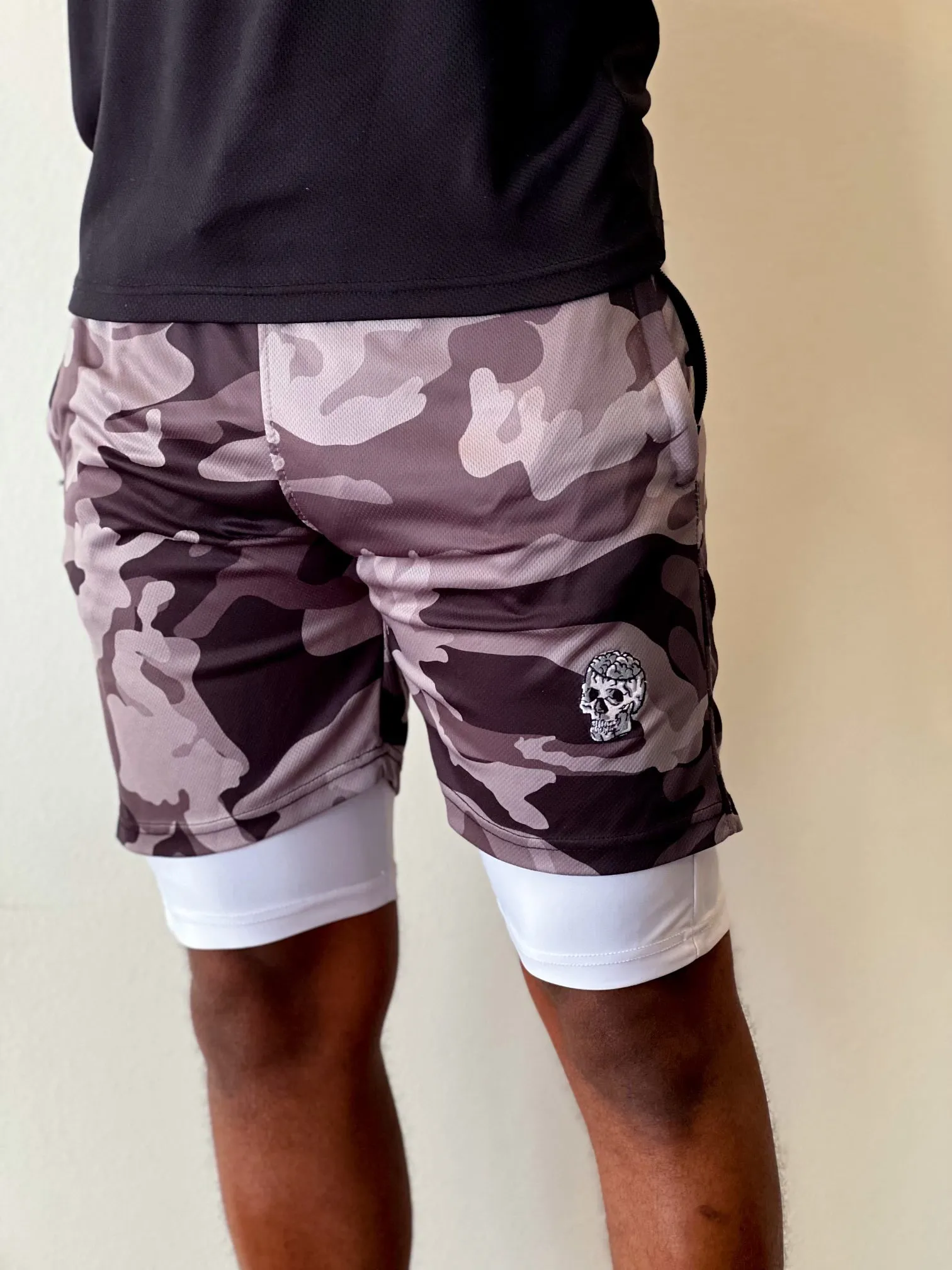 GoldMind$ Black Athletic shorts