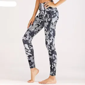 Gym Leggings Camouflage Printed Yoga Pants DE132