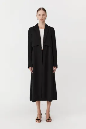 Layered Summer Trench - Black