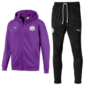 Manchester City violet Casual presentation tracksuit 2019/20 - Puma