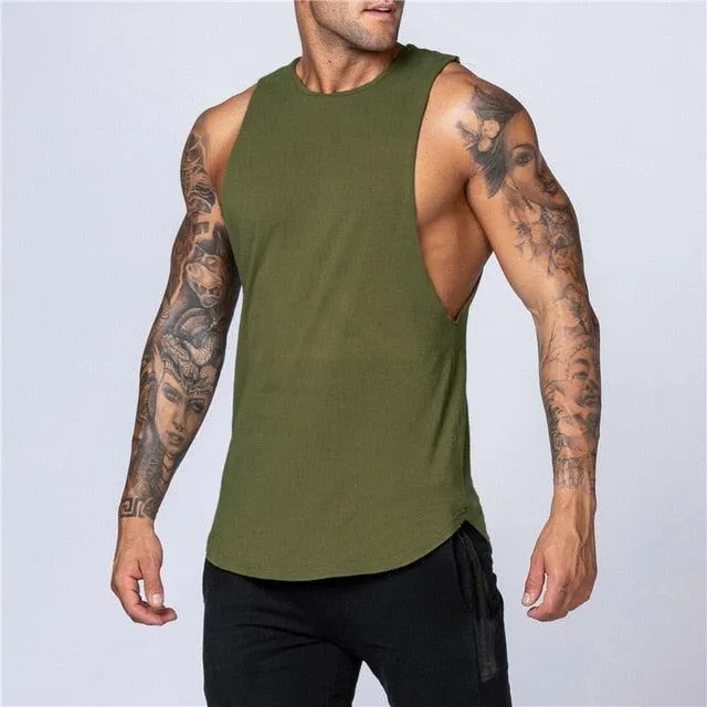 Men's Tank Top Vest Muscle Sleeveless Sportswear Shirt (TM7)(F101)(F8)