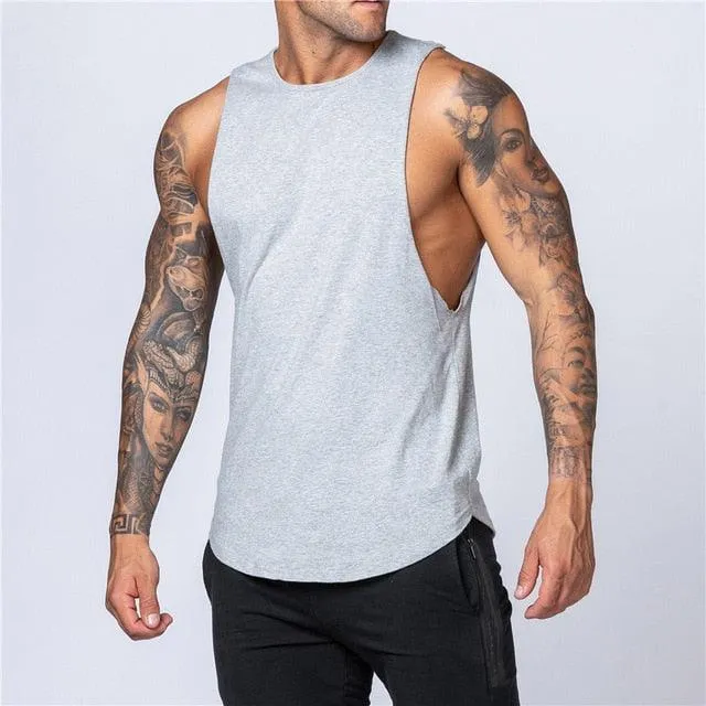 Men's Tank Top Vest Muscle Sleeveless Sportswear Shirt (TM7)(F101)(F8)