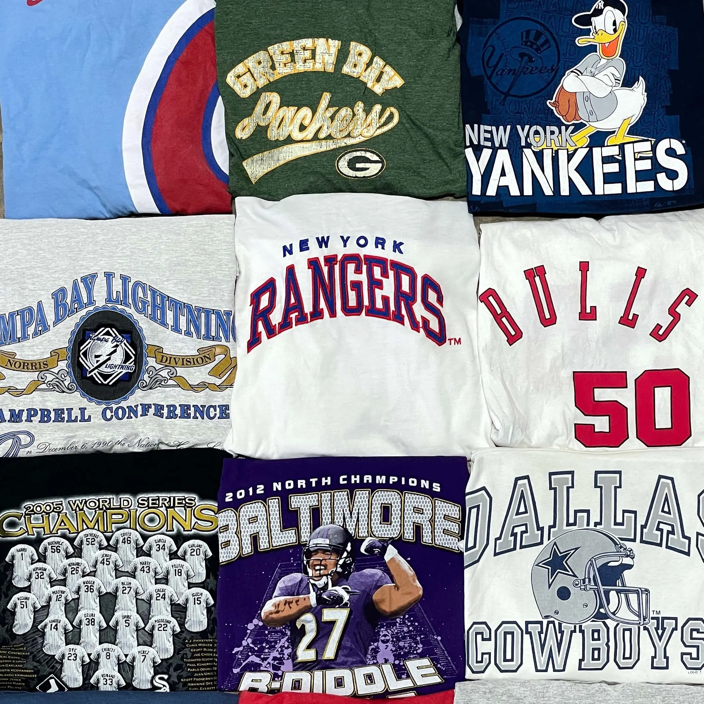 NBA, NFL, MLB, NHL T-Shirts Bale