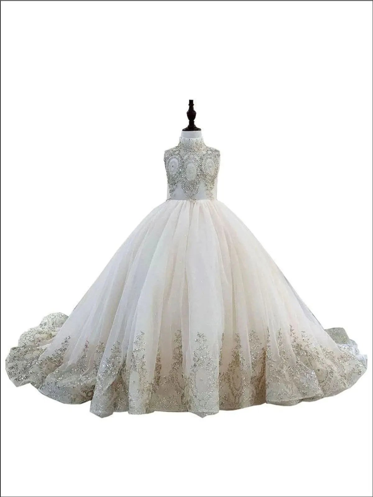 Once Upon A Ball Rhinestone Communion Gown