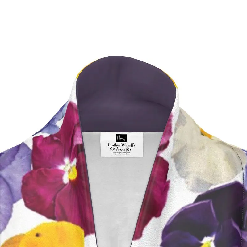 Pansy Face Kimono