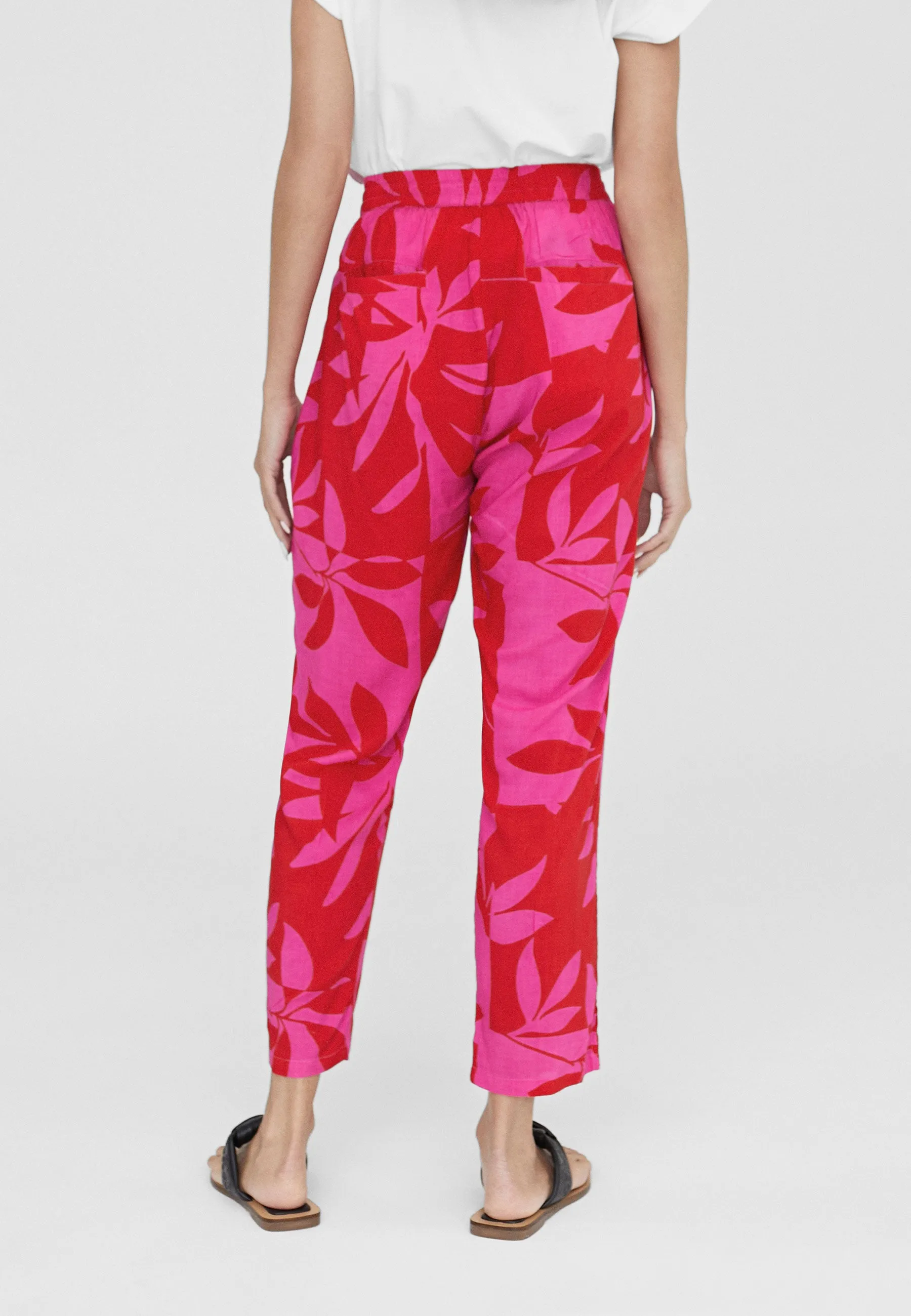 Printed jogging trousers