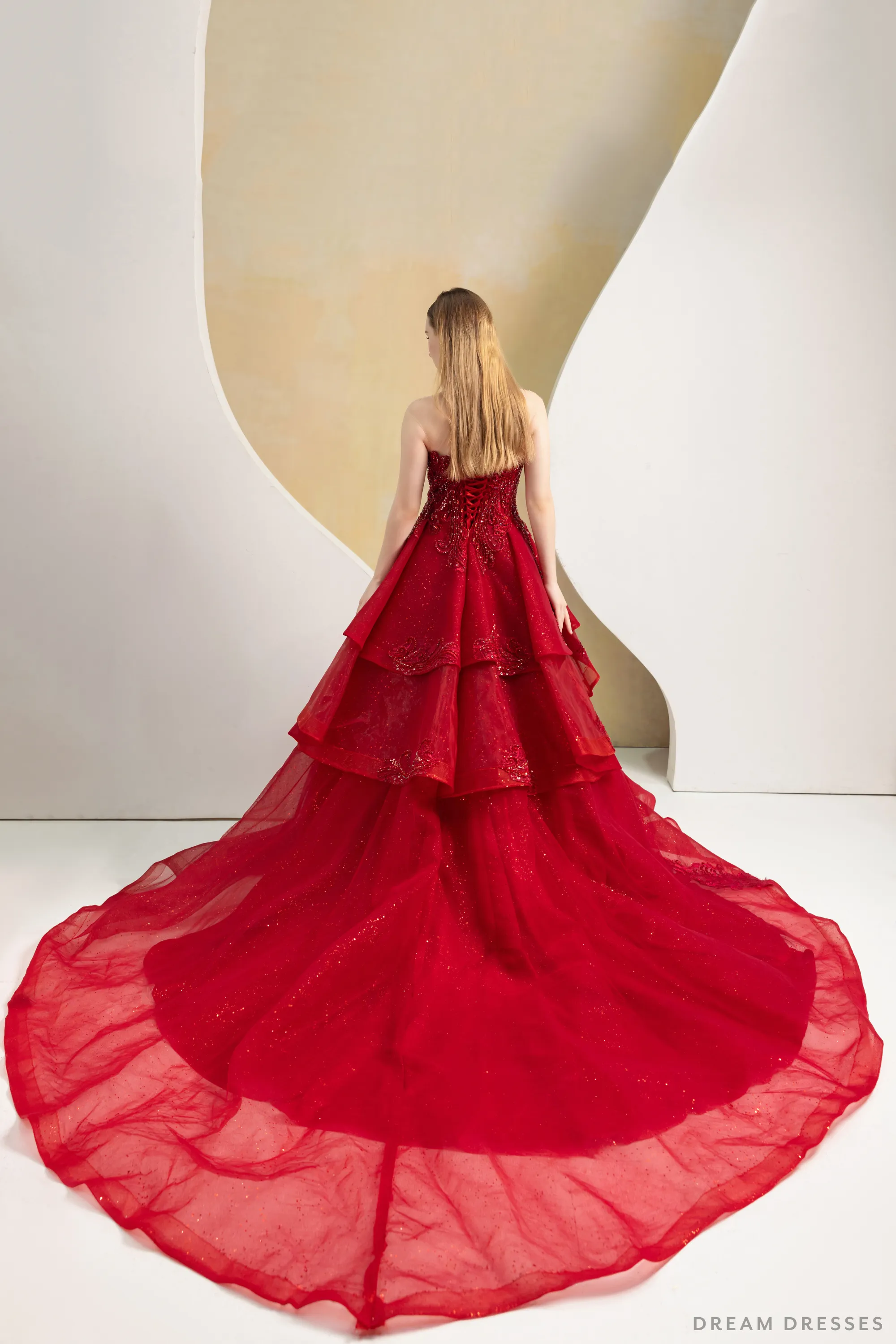 Red Ball Gown Wedding Dress (#Imilia)