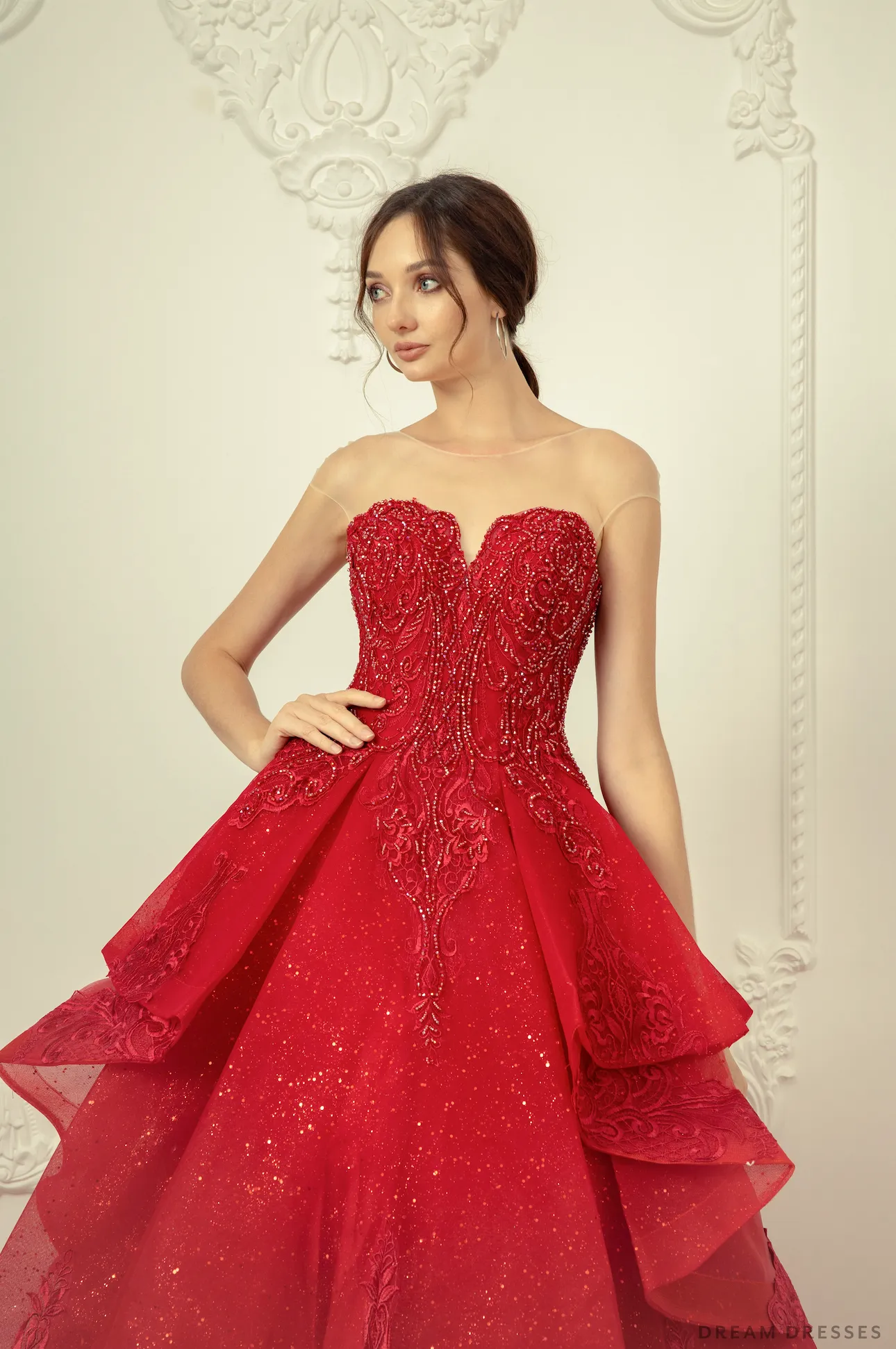 Red Ball Gown Wedding Dress (#Imilia)