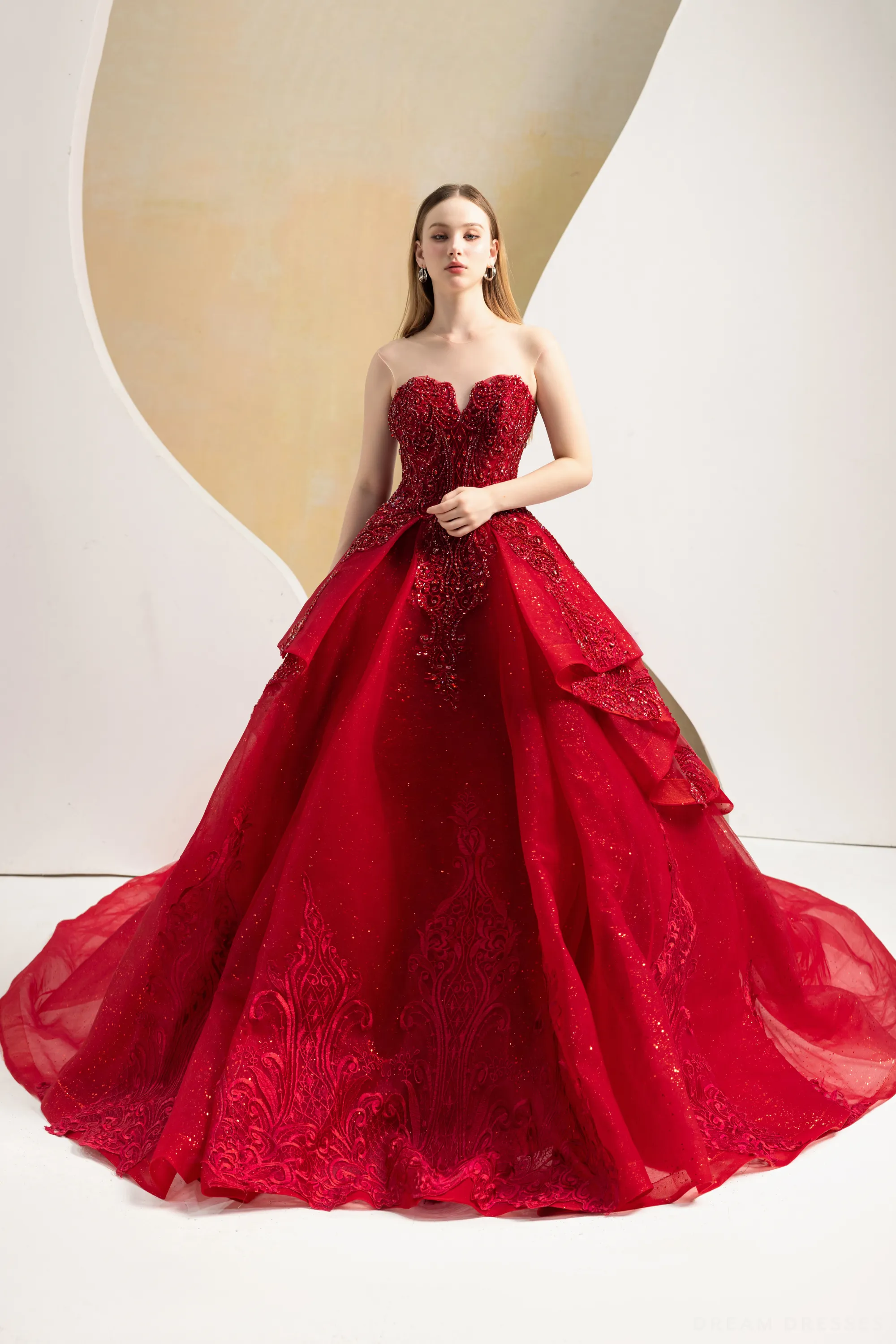 Red Ball Gown Wedding Dress (#Imilia)