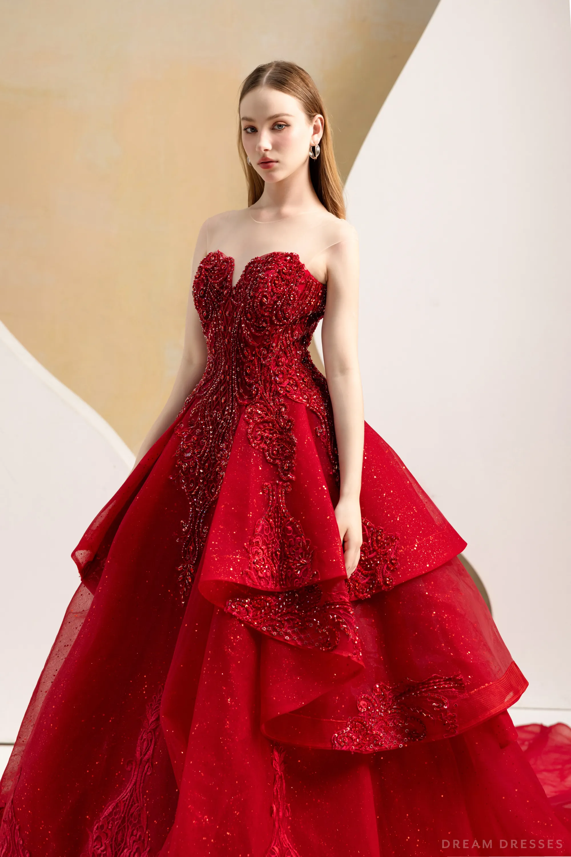 Red Ball Gown Wedding Dress (#Imilia)