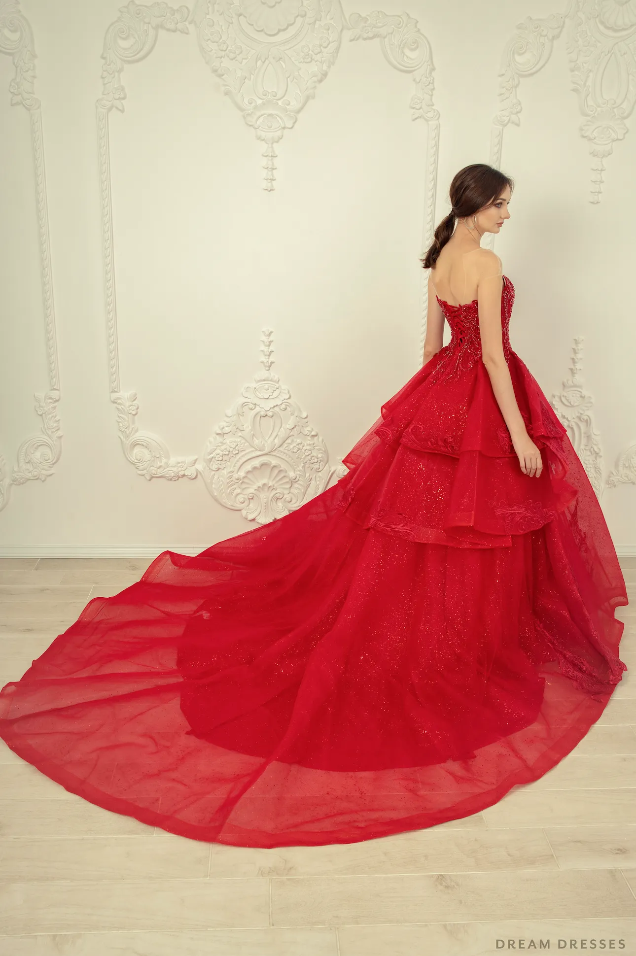 Red Ball Gown Wedding Dress (#Imilia)