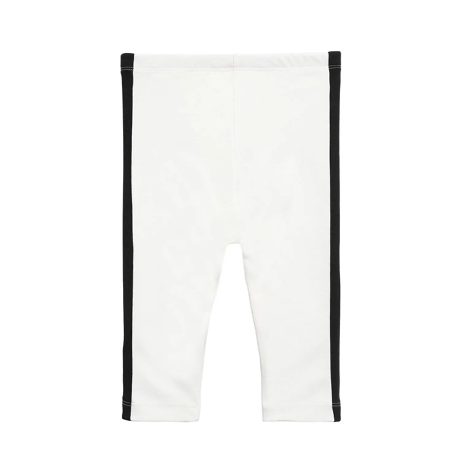 The Tiny Leggings - White with black facing