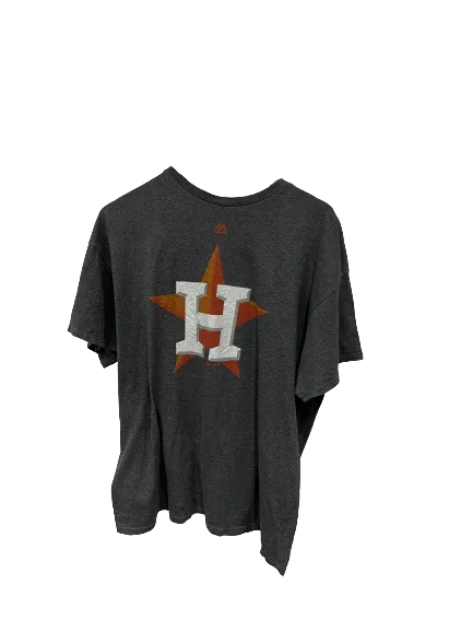 Vintage Houston Astros MLB Sports T-Shirt Grey XLarge