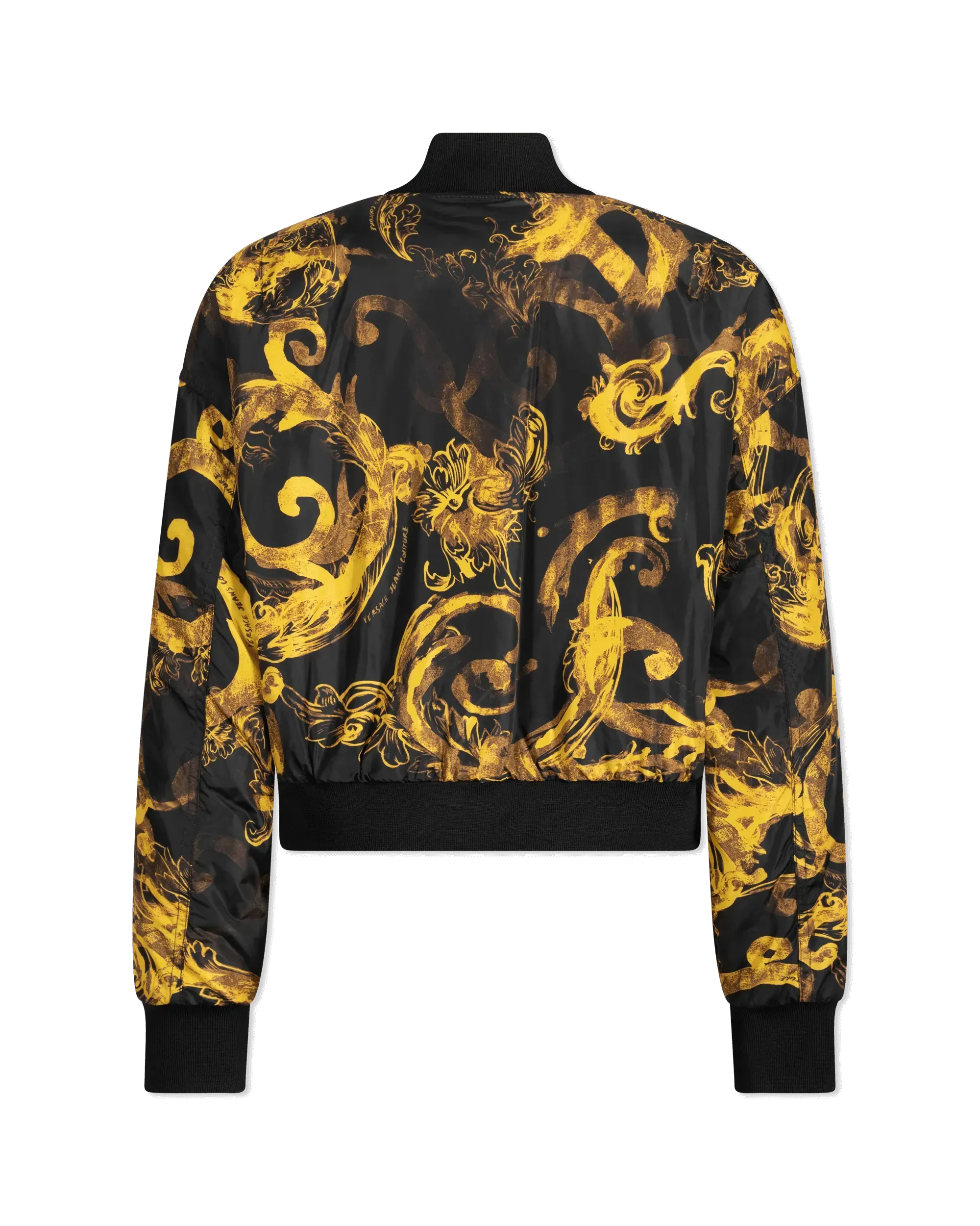 Watercolor Barocco Couture Reversible Bomber Jacket