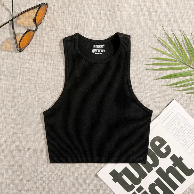 Women Yoga Vest Gym Sports Crop Tops