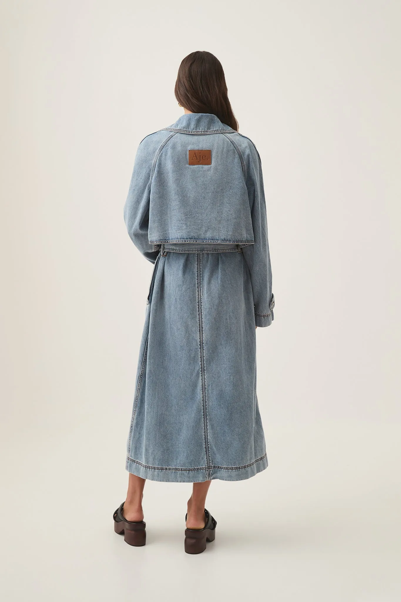 Zariah Denim Trench