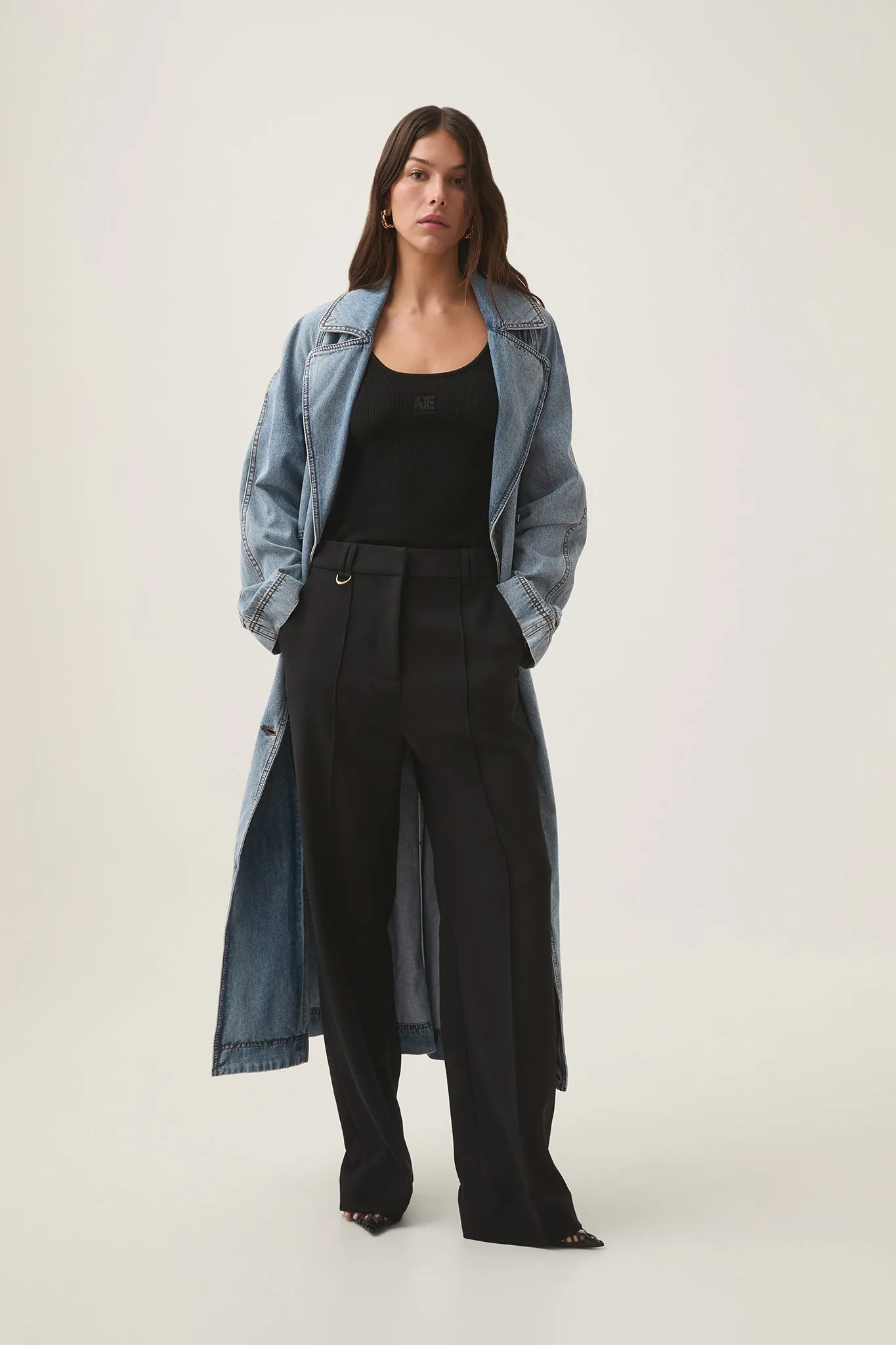 Zariah Denim Trench